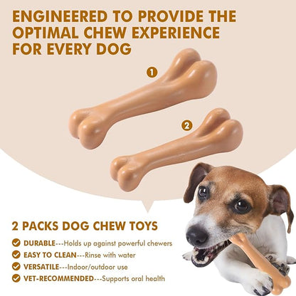 2 Pack Durable Dog Chew Toys for Aggressive Chewers-Puppy Teething Toys - Image 5