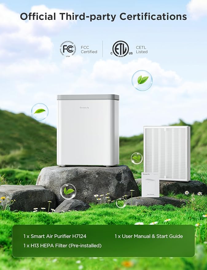 GoveeLife Smart Air Purifier for Home Large Rooms, Covers up to 1046 ft² - Image 4