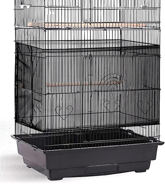 Shappy Large Bird Cage Seed Catcher, Bird Cage Cover Net Skirt Guard, by Shappy