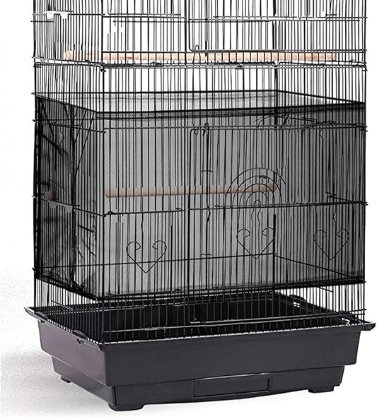 Shappy Large Bird Cage Seed Catcher, Bird Cage Cover Net Skirt Guard, by Shappy