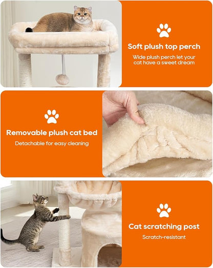 SYANDLVY Small Cat Tree for Indoor Cats, Kittens Condo - Image 4
