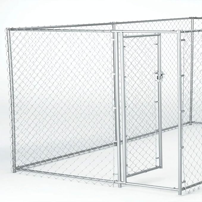 Lucky Dog 10' x 10' x 6' Heavy Duty Outdoor Welded Galvanized Steel Chain Link - Image 7