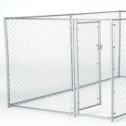 Lucky Dog 10' x 10' x 6' Heavy Duty Outdoor Welded Galvanized Steel Chain Link - Image 7
