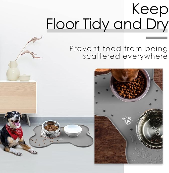 Super Design Dog Food Mat Dog Bowl Tray - Image 2