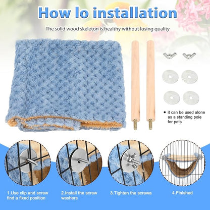 BWOGUE Winter Warm Bird Nest Bed Hanging Hammock Snuggle Hut Parrot House Tent - Image 3