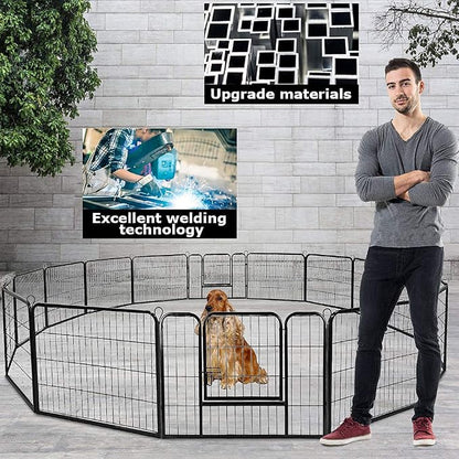 BestPet | Dog Playpen | 32 Inch, 16 Panels | Heavy Duty Metal Pet Exercise Pen - Image 4