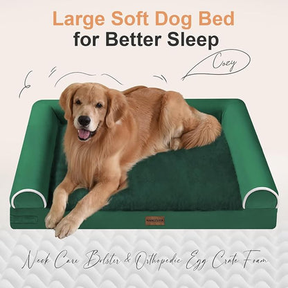 Large Dog Bed Orthopedic Washable: Beds Bolster XL Bed Medium Large Dogs Egg - Image 2