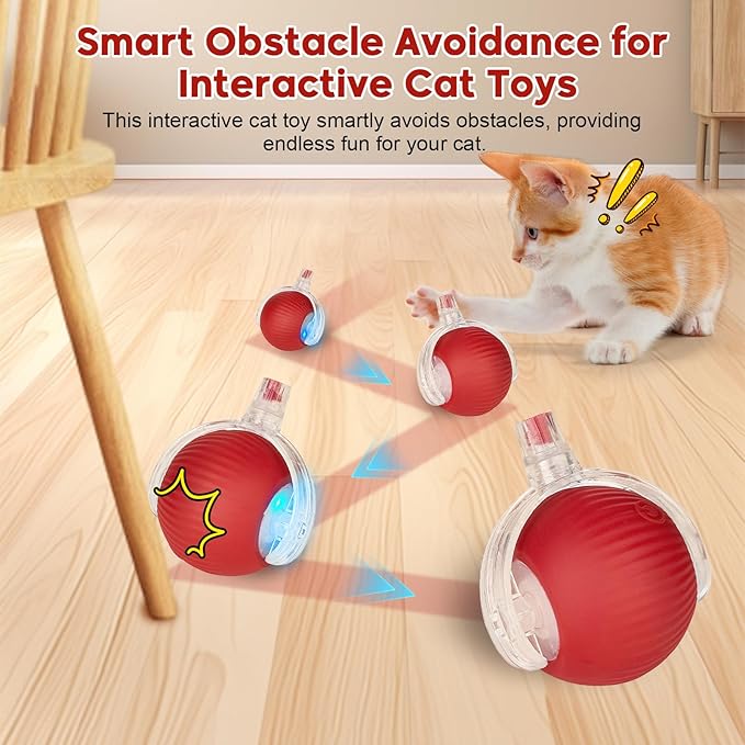 Interactive Dog & Cat Electric Active Toys, Smart Rolling Ball - Image 3