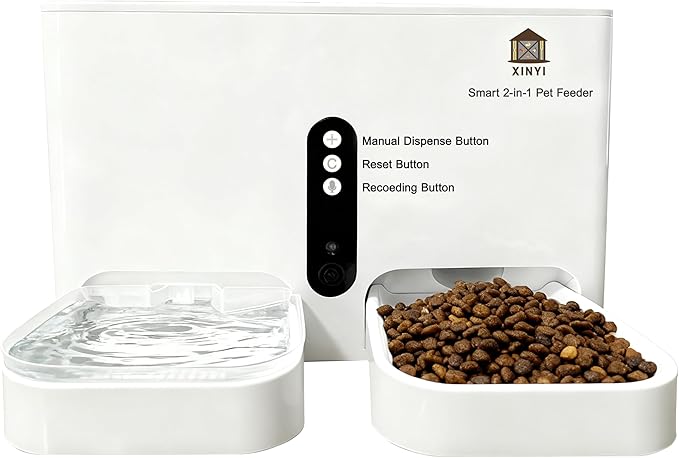 Automatic Pet Feeder and Water Dispenser 2-in-1 Set by Unknown