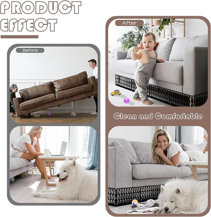 12 Pcs Under Couch Blocker for Bed Adjustable Furniture Plastic Under Bed - Image 5