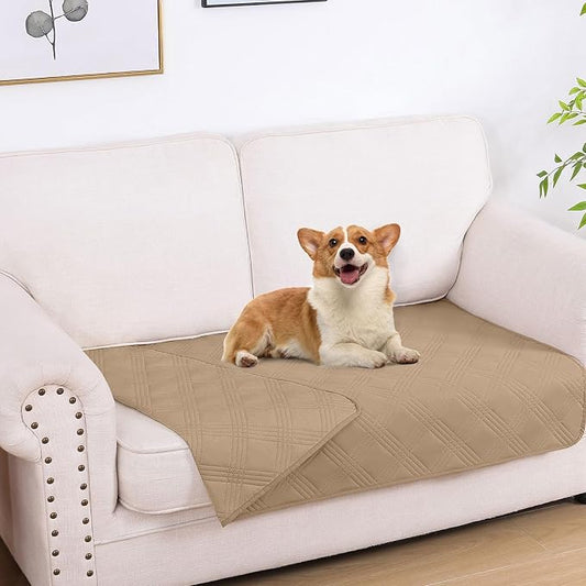 hyha Waterproof Dog Blanket, Reversible Pet Bed Blanket, Soft Sofa Couch Cover by hyha