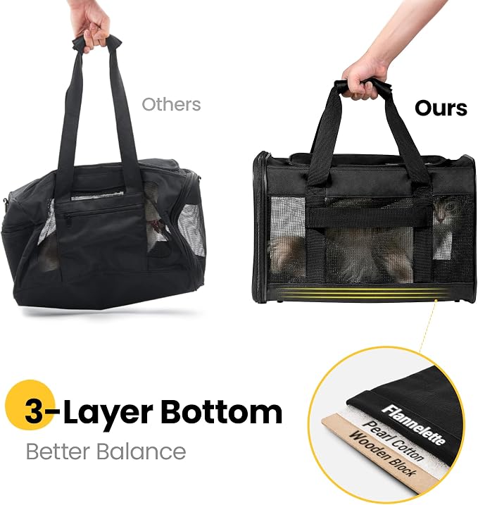 Cat Carrier Airline Approved, Soft-Sided Dog Carrier - Image 8