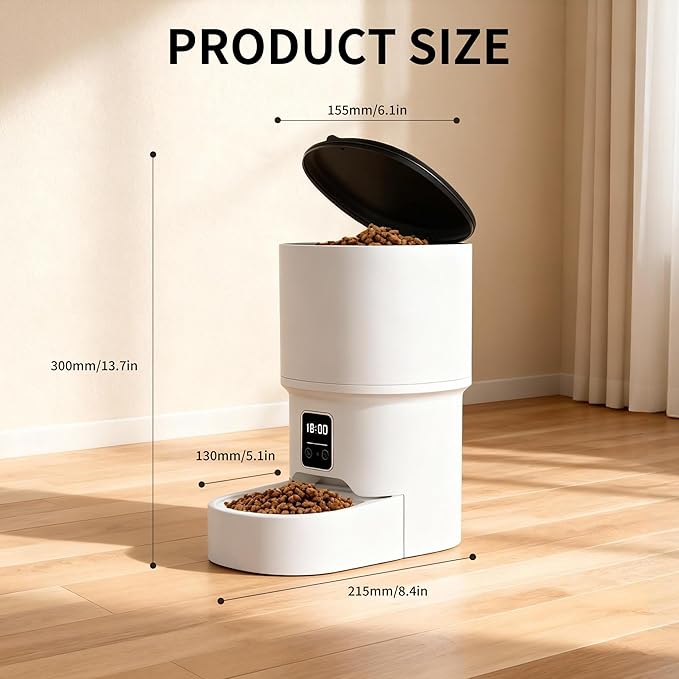 RPZ Automatic Cat Feeder and Water Dispenser Set, Auto Cat Feeder - Image 2