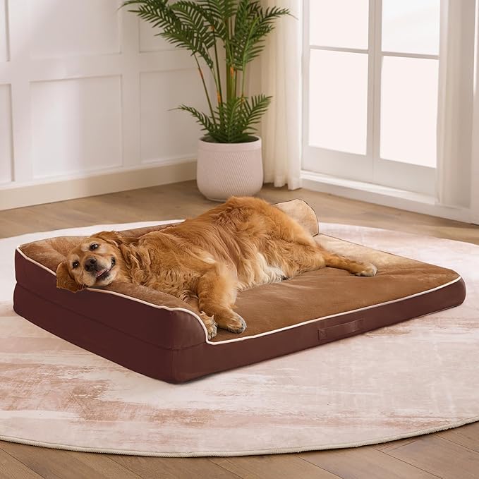 Dog Bed Large Sized Dogs, XL Orthopedic Dog Bed by Aeroluxe