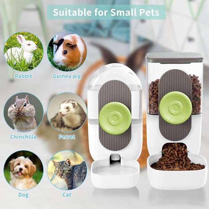 Hanging Automatic Food Water Dispenser, Gravity Rabbit Feeder, Water Dispenser - Image 3