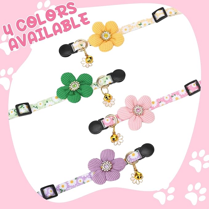 4 Pack Breakaway Cat Collars - Image 4
