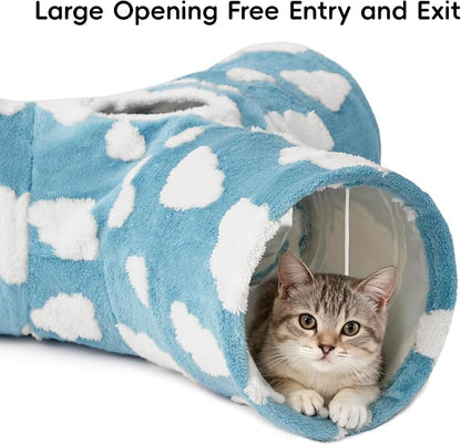 Tempcore Cat Tunnels for Indoor Cats, Cat Tube Toys 3 Way Collapsible, Pet Play - Image 3