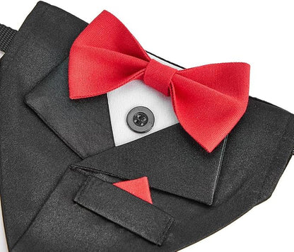 Tuxedo Dog Collar for Wedding Engagement and Birthday, Adjustable Formal Dog - Image 2