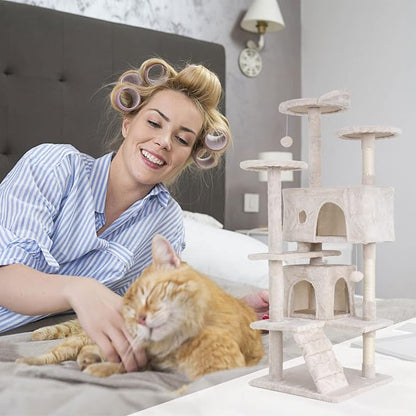 Heavy Duty Cat Tree Tower, Cat Condo, Hanging Ball - Image 2