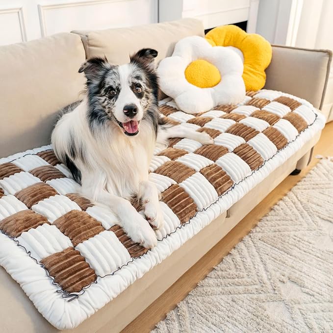 FUNNY FUZZY Pet Couch Covers for Sofa, Couch Covers for Dogs Washable Dog Couch by FUNNYFUZZY