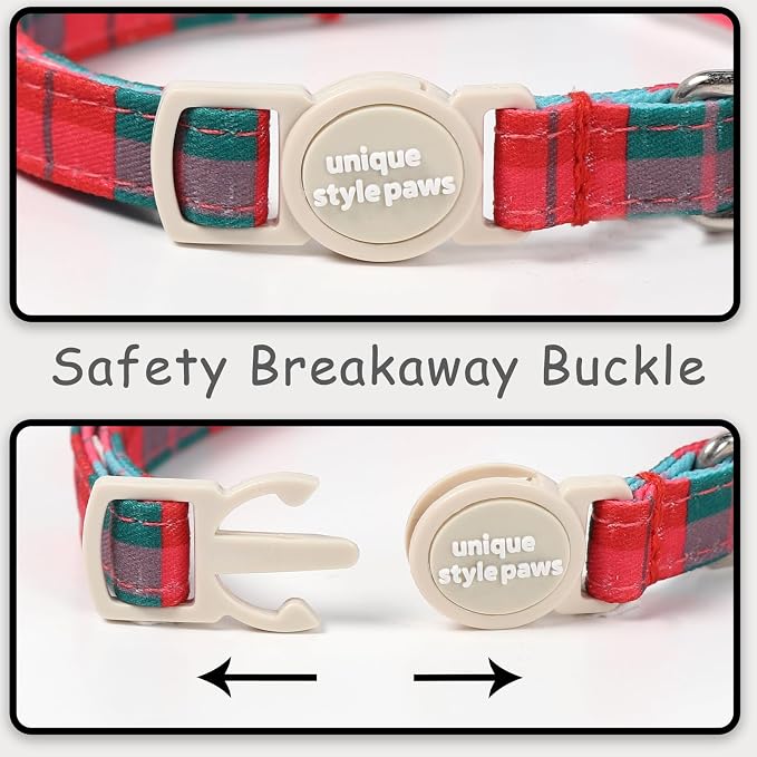 Unique style paws 2 Pack Christmas Kitten Collar Breakaway - Image 3