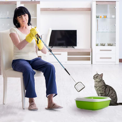 Sand Dipper Metal Cat Litter Scoop – Long Handle Cat Poop Scooper - Image 7