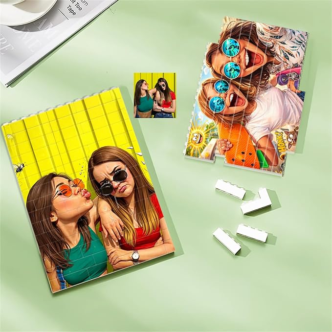 NAZENTI Personalised Best Friend Photo Building Block - Image 2