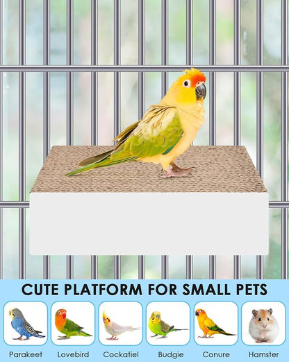 KATUMO Parrot Toys, 7 Inch Conure Shredder Foraging Toys Bird Perch Stand - Image 6