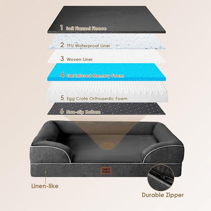 EHEYCIGA Orthopedic Dog Beds for Extra Large Dogs, Waterproof Memory Foam XL - Image 5