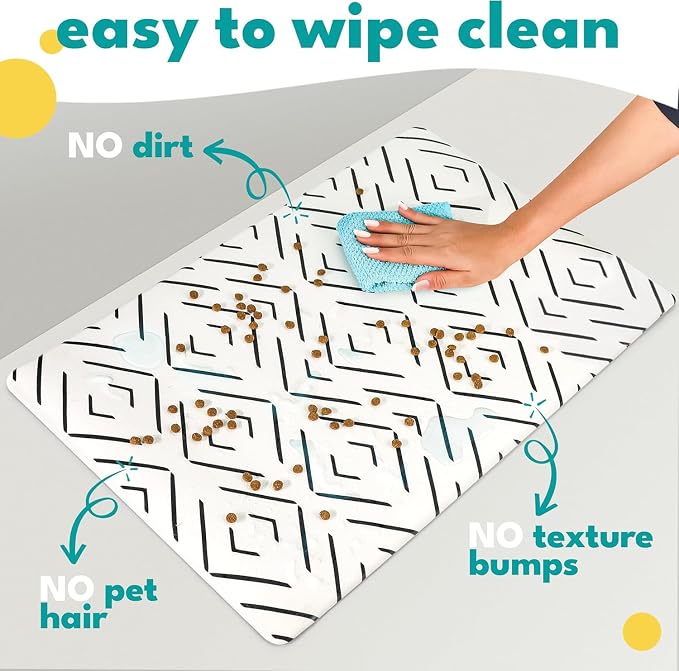 NALALAS Large Dog Mat for Food and Water, Cat Feeding Mat | Large Waterproof - Image 4