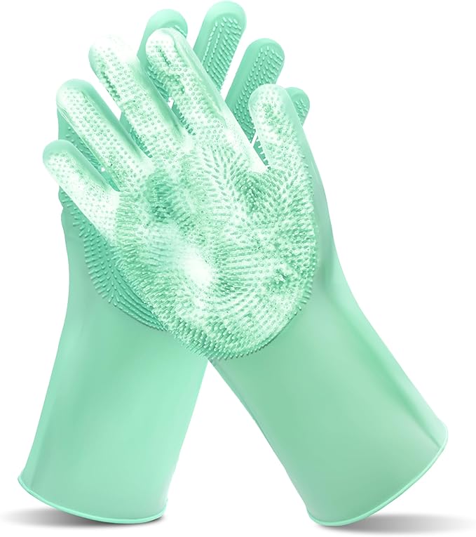 Pet Grooming Gloves—Heat Resistant Dog Washing Gloves by MAIIU