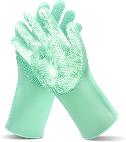Pet Grooming Gloves—Heat Resistant Dog Washing Gloves by MAIIU