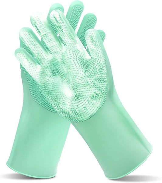 Pet Grooming Gloves—Heat Resistant Dog Washing Gloves by MAIIU