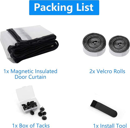 RELIANCER Magnetic Thermal Insulated Door Curtain, Waterproof EVA Door Cover - Image 8