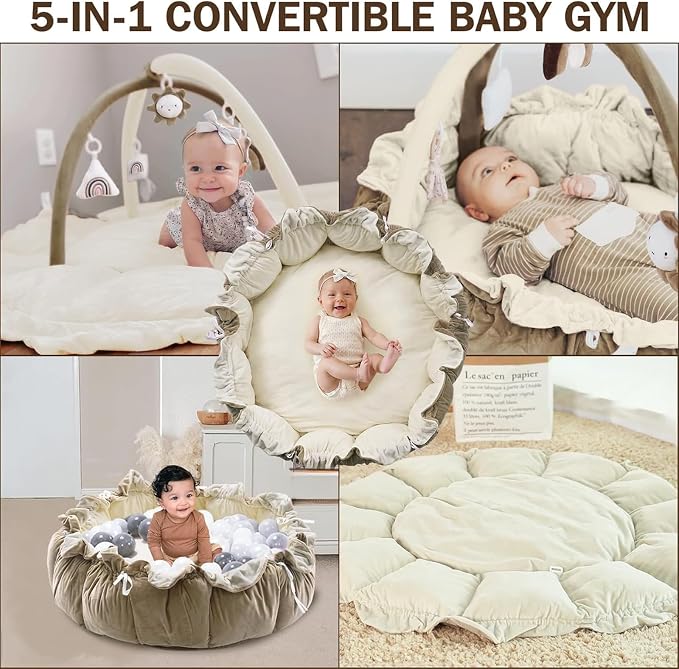 Little Dove 5-in-1 Convertible Baby Play Gym - Image 2