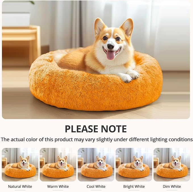 JOLLYVOGUE Calming Small Dog & Cat Bed - Image 8