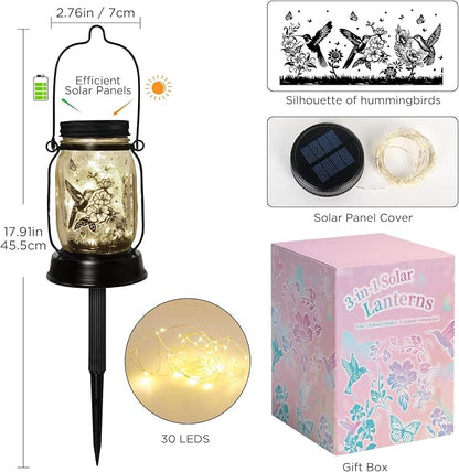 Solar Lanterns Outdoor Garden Decor Valentine's Day Gifts - Image 3