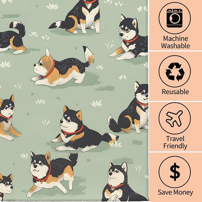 Cute Shiba Inu Hand Towels - Image 3