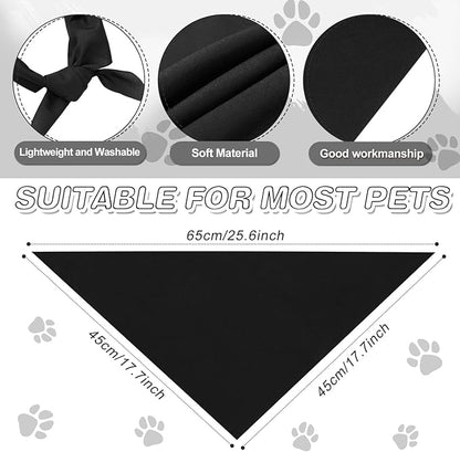 Abbylike 20 Pcs Sublimation Blank Dog Bandanas Plain Bandanas - Image 3