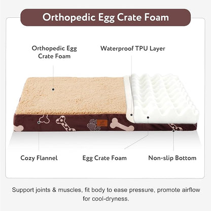 Waterproof Orthopedic Dog Bed for Extra Large Dogs 41x27x4 Inch - Image 2