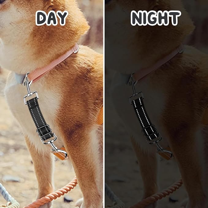 YUEPET Dog Safety Collar Clips 2 Pack Adjustable Prong Collar Backup Clips - Image 5