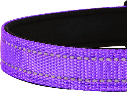 Reflective Dog Collar, Adjustable Soft Neoprene Padded Nylon Pet Collars - Image 5