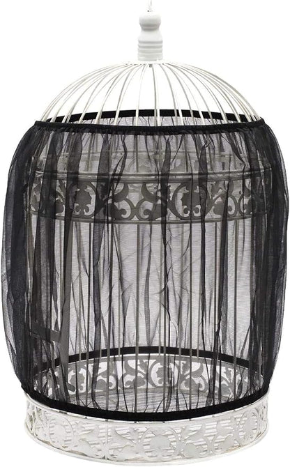 ISMARTEN Bird Cage Seed Catcher, Airy Gauze Bird Cage Cover Seeds Guard - Image 6