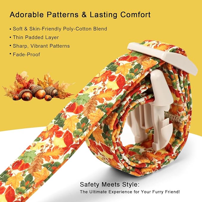 Fall Dog Collar Cute Autumn Leaves Puppy Collar - Image 4
