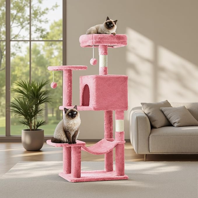 DUMOS Small 44 Inch Cat Tree Tower, Cat Climbing Tower - Image 7