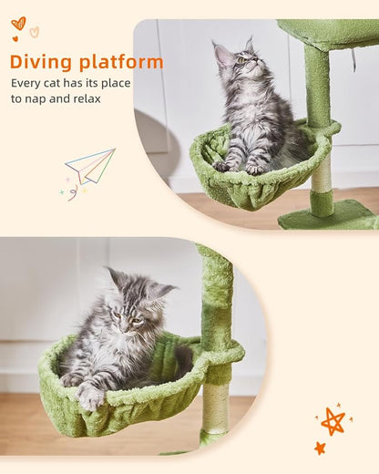 Taoqimiao Cat Tree, 38.5-Inch Cat Tower - Image 5