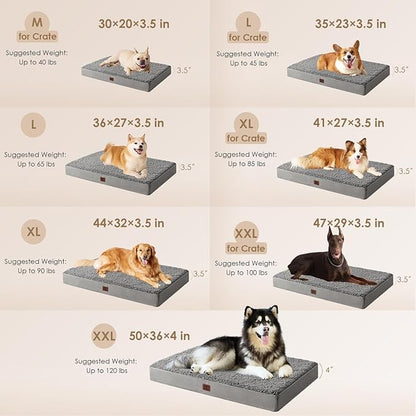 EHEYCIGA Orthopedic Foam Dog Bed - Image 2