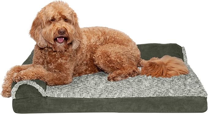 Furhaven Orthopedic Dog Bed for Large/Medium Dogs w/ Removable Bolsters & by FurHaven