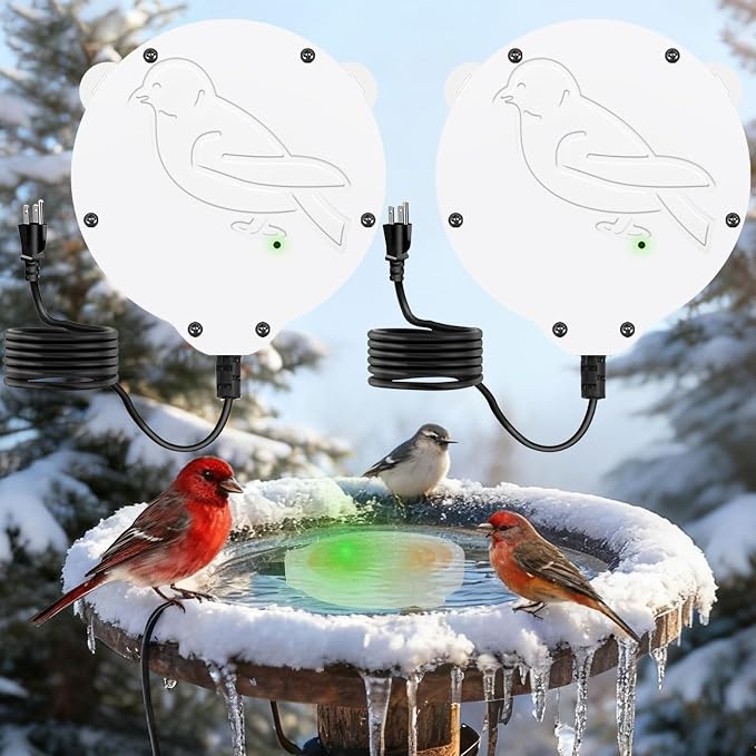 2 Pack Outdoors 100W Bird Bath Heater by Jarquia