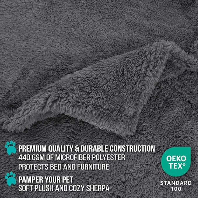 PetAmi Fluffy Waterproof Dog Blanket - Image 4